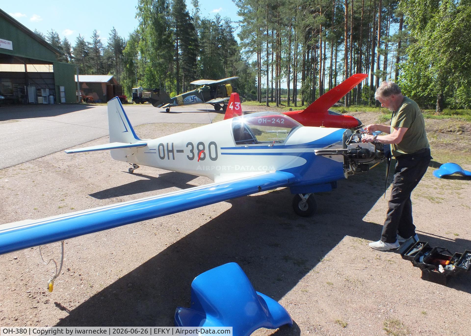 Aircraft OH-380, 1969 Sportavia-Putzer RF-4D, c/n 4144, Fournier (Sportavia-Pützer) RF-4D at the Karhulan ilmailukerhon lentomuseo (Karhula Aero Club Flying Museum), Kymi airfield, Kotka, at EFKY, photo by iwarnecke