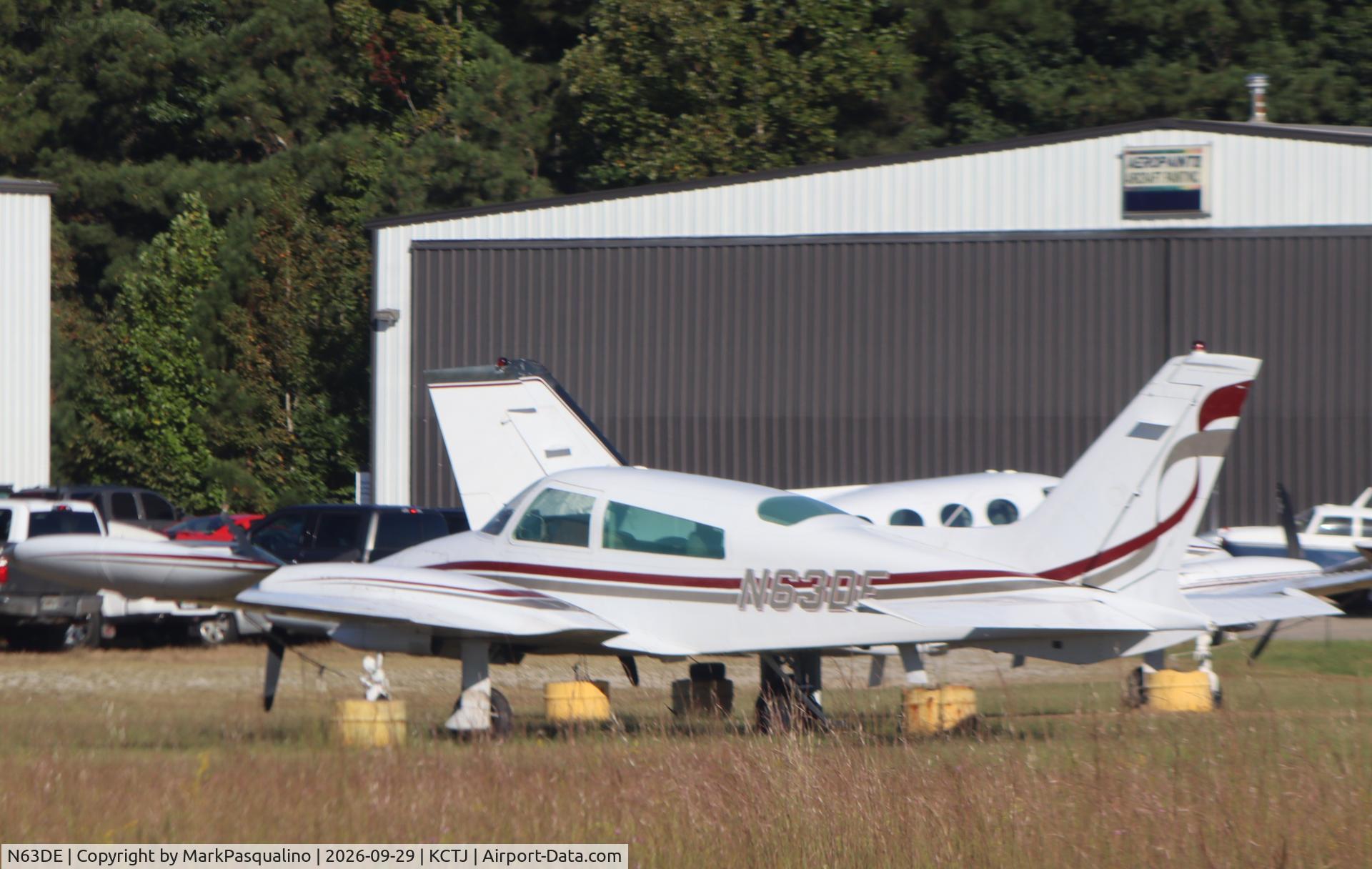 Aircraft N63DE, 1972 Cessna 310Q, c/n 310Q0675, Cessna 310Q, at KCTJ, photo by MarkPasqualino