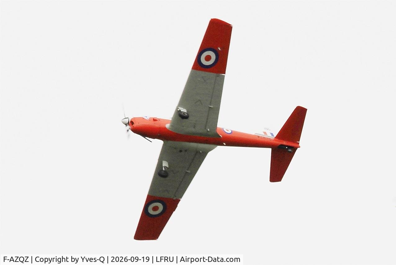 Aircraft F-AZQZ, 1953 De Havilland DHC-1 Chipmunk T.10, c/n C1/0916, De Havilland DHC-1 Chipmunk T.10, On display, Morlaix-Ploujean airport (LFRU-MXN), at LFRU, photo by Yves-Q