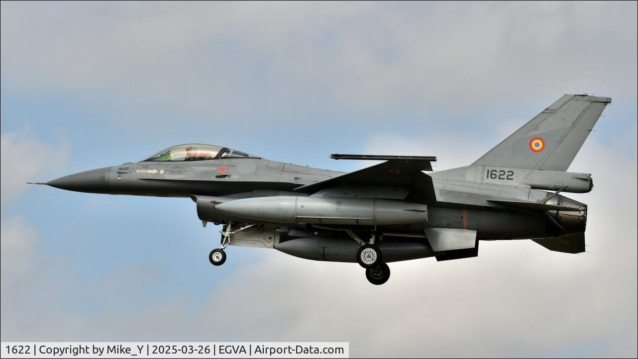 Aircraft 1622, General Dynamics F-16AM Fighting Falcon, c/n 06K-18, F-16AM of the Romanian Air Force arriving at RAF Fairford, at EGVA, photo by Mike_Y