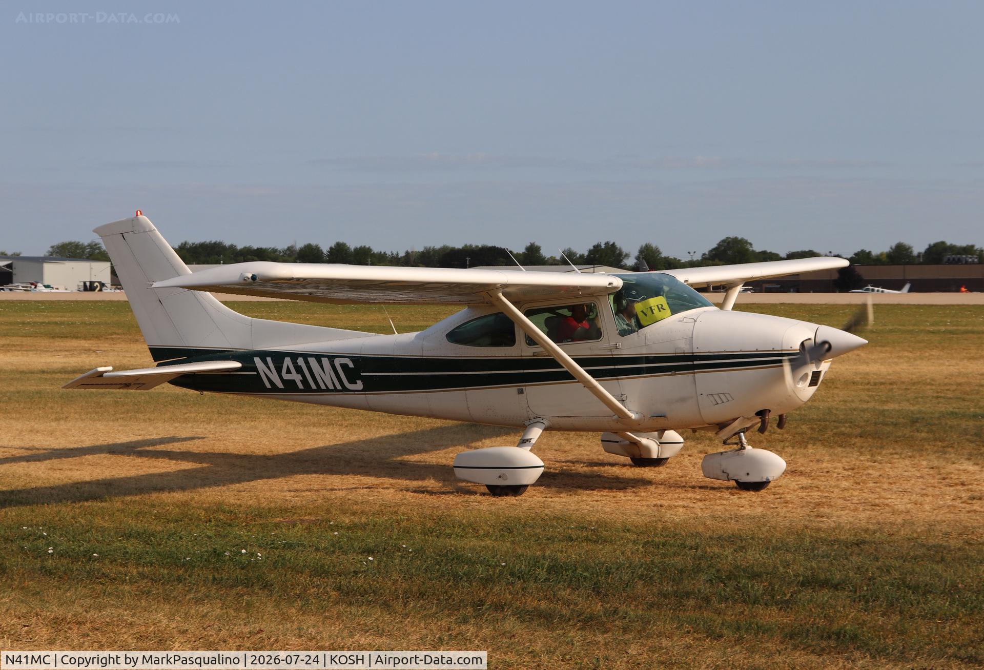 Aircraft N41MC, 1984 Cessna 182R Skylane, c/n 18268379, Cessna 182R, at KOSH, photo by MarkPasqualino
