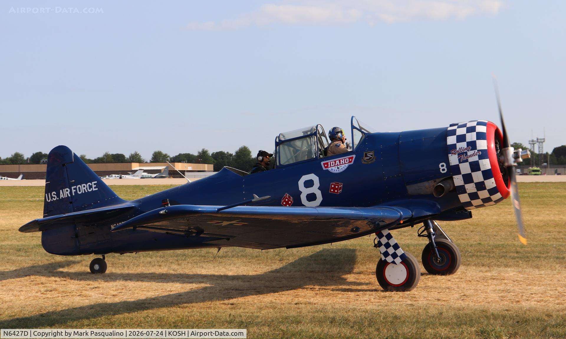 Aircraft N6427D, 1943 North American SNJ-4 Texan, c/n 88-14317, North American SNJ-4, at KOSH, photo by Mark Pasqualino