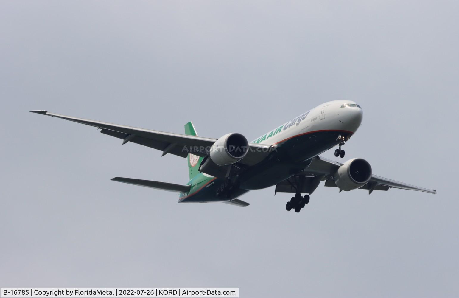 Aircraft B-16785, 2018 Boeing 777-F5E, c/n 62827 l/n 1585, EVA Cargo 77L zx yyz-ord, at KORD, photo by FloridaMetal