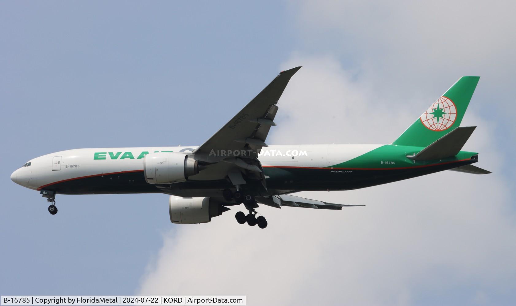 Aircraft B-16785, 2018 Boeing 777-F5E, c/n 62827 l/n 1585, EVA Cargo 77L zx yyz-ord, at KORD, photo by FloridaMetal