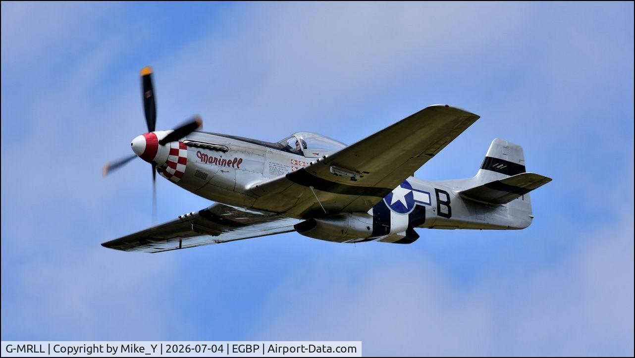 Aircraft G-MRLL, 1943 North American P-51D Mustang, c/n 109-27154, P-51D Mustang 'Marinell' at Cotswold Airport, at EGBP, photo by Mike_Y