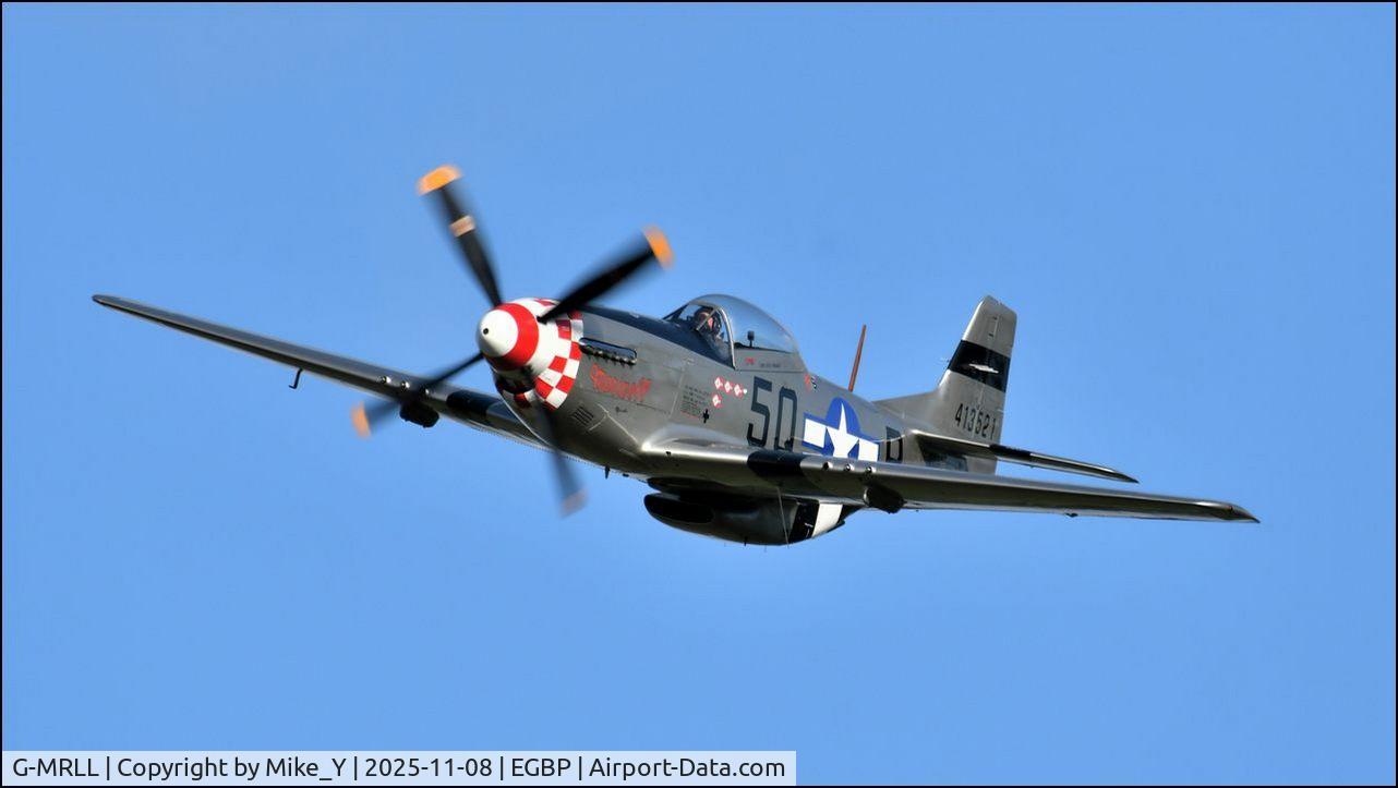 Aircraft G-MRLL, 1943 North American P-51D Mustang, c/n 109-27154, P-51D Mustang 'Marinell' at Cotswold Airport, at EGBP, photo by Mike_Y