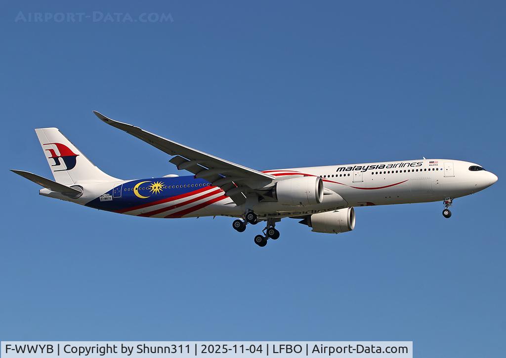 Aircraft F-WWYB, Airbus A330-941N, c/n 2106, C/n 2106 - To be 9M-MNN, at LFBO, photo by Shunn311