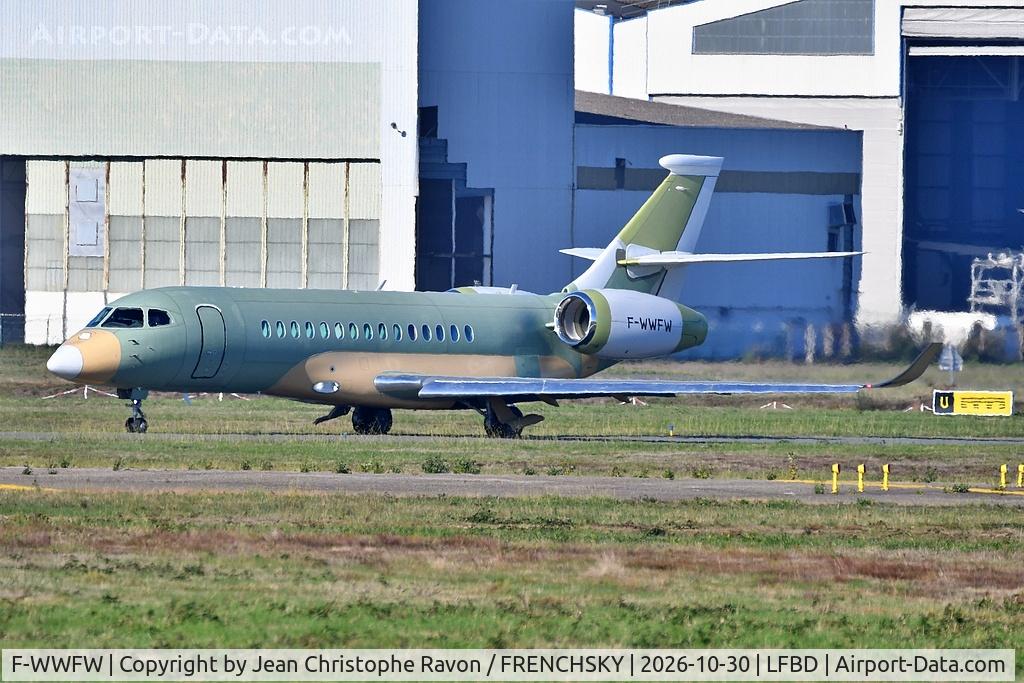 Aircraft F-WWFW, Dassault Aviation Falcon 6X EASy IV, c/n 00000, MEDOC 07, at LFBD, photo by Jean Christophe Ravon / FRENCHSKY