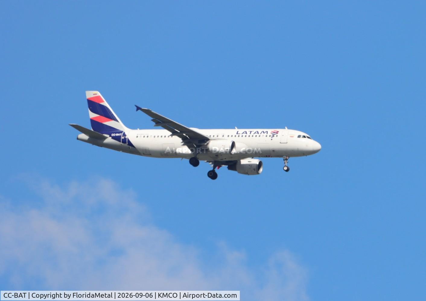 Aircraft CC-BAT, 2011 Airbus A320-214, c/n 4921, LATAM A320 zx BOG-MCO - diverted from MIA due to Amazon 767 incident at MIA, at KMCO, photo by FloridaMetal