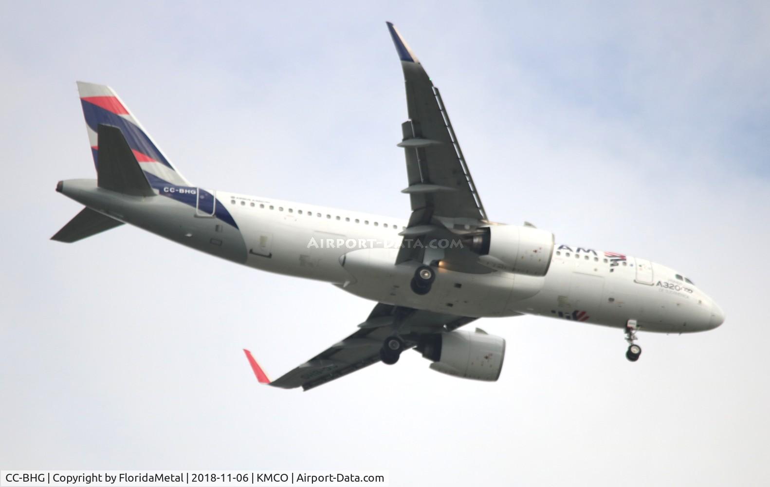 Aircraft CC-BHG, 2016 Airbus A320-271N, c/n 7126, LATAM A32N zx bog-mco, at KMCO, photo by FloridaMetal