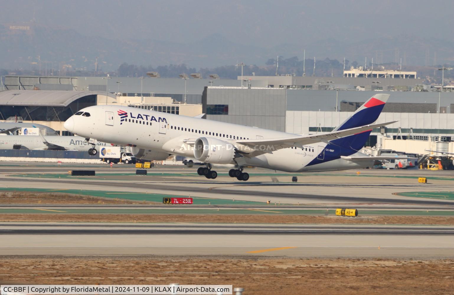 Aircraft CC-BBF, 2014 Boeing 787-8 Dreamliner Dreamliner, c/n 38476 l/n 185, LATAM 788 zx lax-scl, at KLAX, photo by FloridaMetal