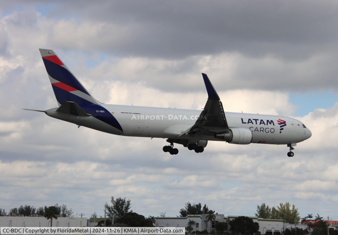 Aircraft CC-BDC, 2011 Boeing 767-316/ER, c/n 40591 l/n 1016, LATAM 763 zx scl-mia, at KMIA, photo by FloridaMetal