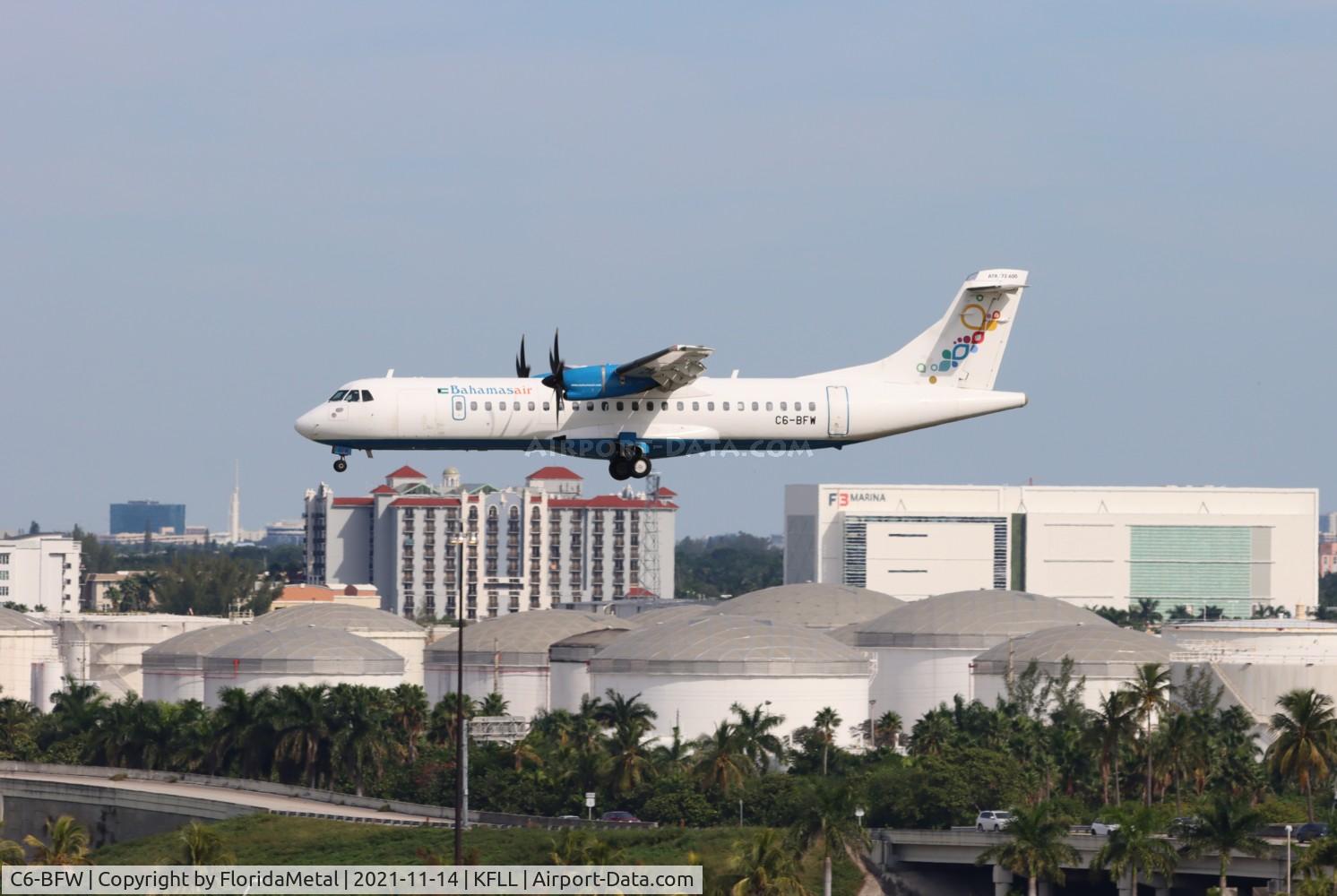 Aircraft C6-BFW, 2017 ATR 72-600 (72-212A), c/n 1436, BHS ATR-72 zx, at KFLL, photo by FloridaMetal