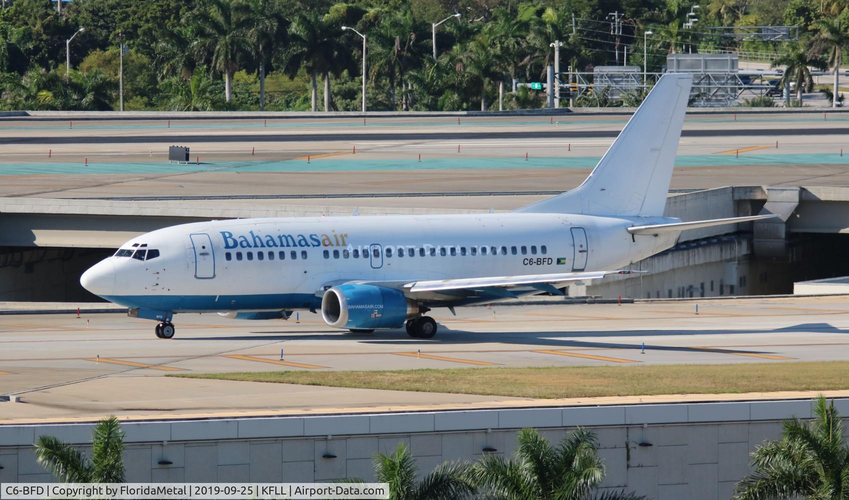 Aircraft C6-BFD, 1993 Boeing 737-5H6, c/n 26448, BHS 735 zx fll-nas, at KFLL, photo by FloridaMetal