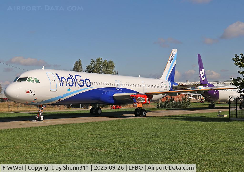 Aircraft F-WWSI, 2025 Airbus A321-252NX, c/n 12908, C/n 12908 - To be VT-NHN, at LFBO, photo by Shunn311