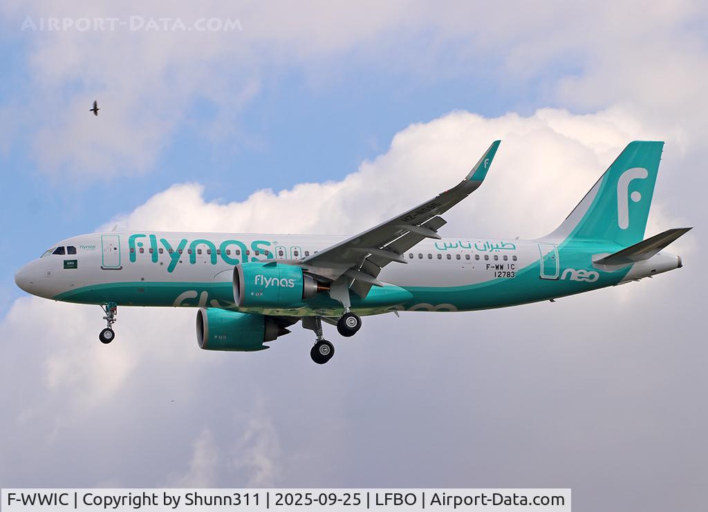 Aircraft F-WWIC, 2025 Airbus A320-251N, c/n 12783, C/n 12783 - To be HZ-NS95, at LFBO, photo by Shunn311