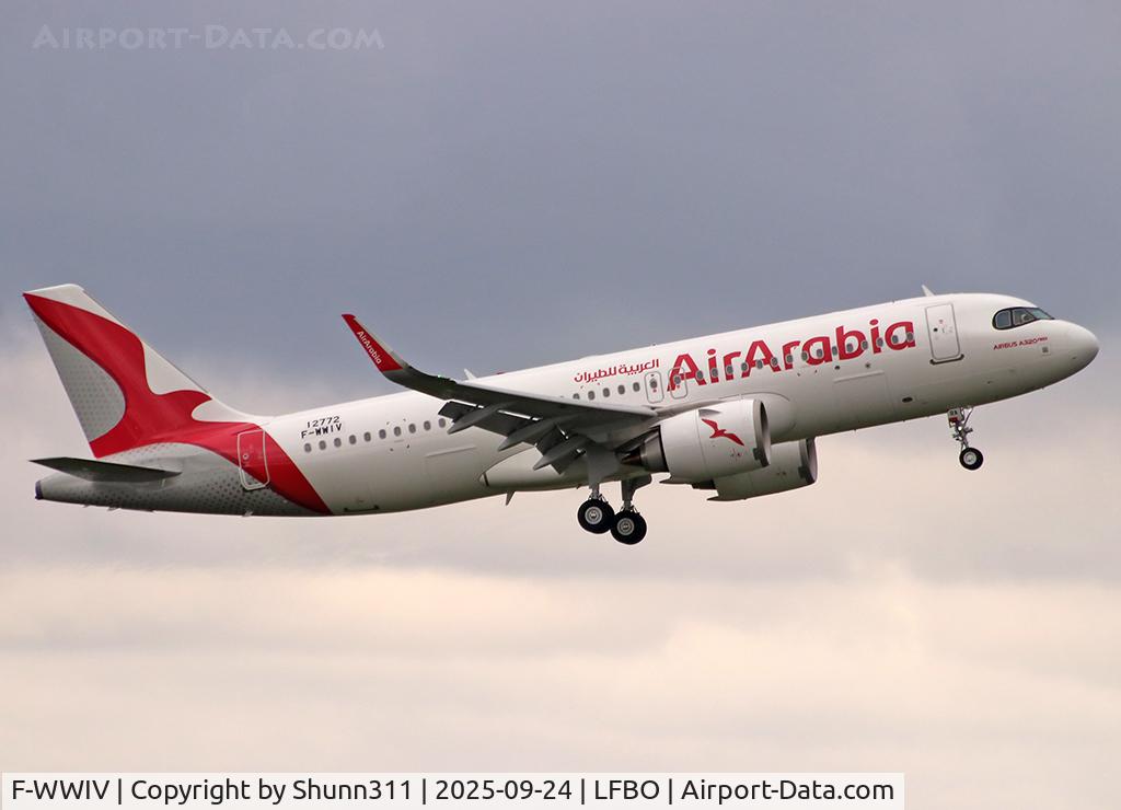 Aircraft F-WWIV, 2025 Airbus A320-251N, c/n 12772, C/n 12772 - To be A6-ARA, at LFBO, photo by Shunn311