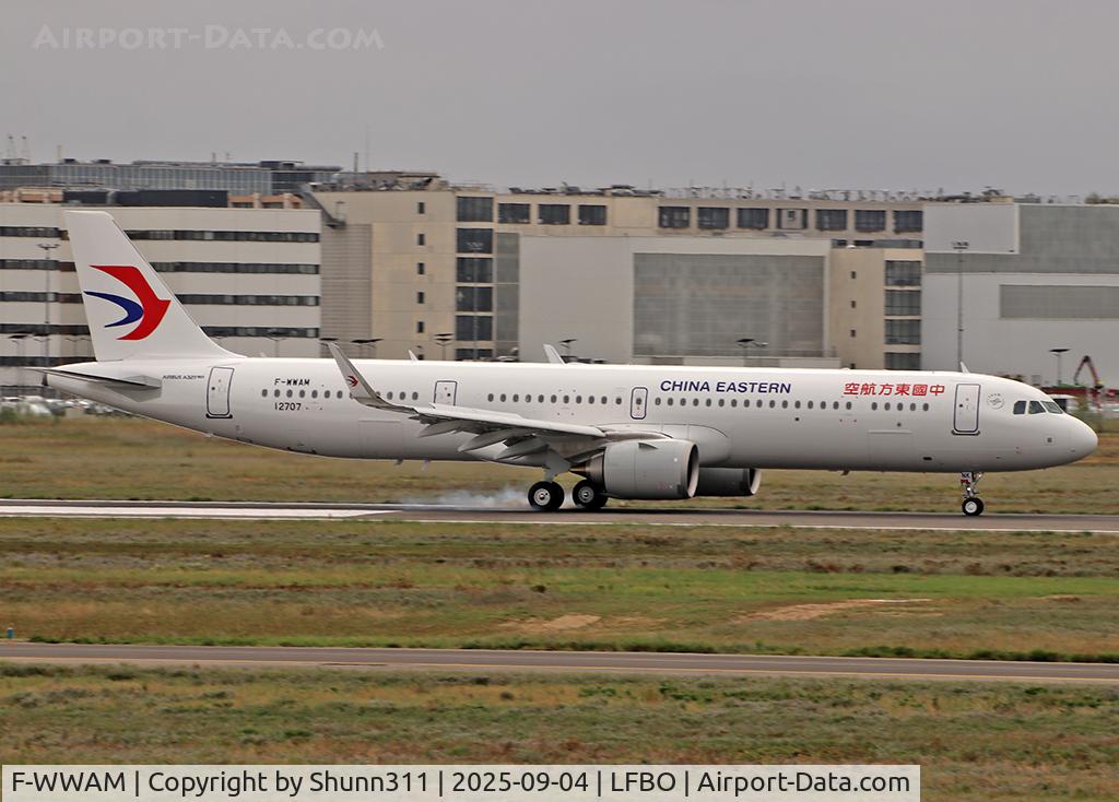 Aircraft F-WWAM, Airbus A321-251NX, c/n 12707, C/n 12707 - To be B-32NK, at LFBO, photo by Shunn311