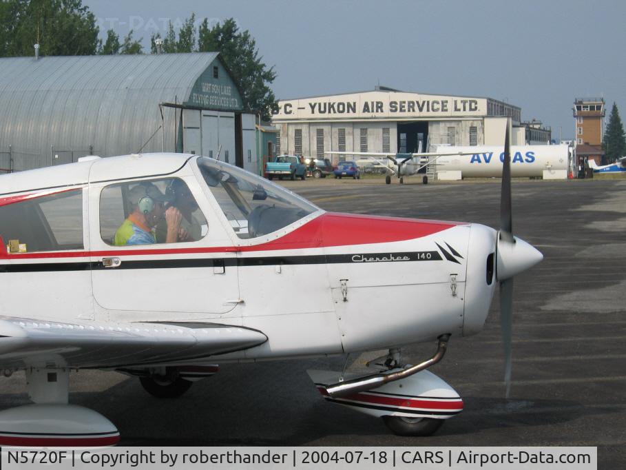 N5720F, 1968 Piper PA-28-140 C/N 28-24933, Yukon flight lesson