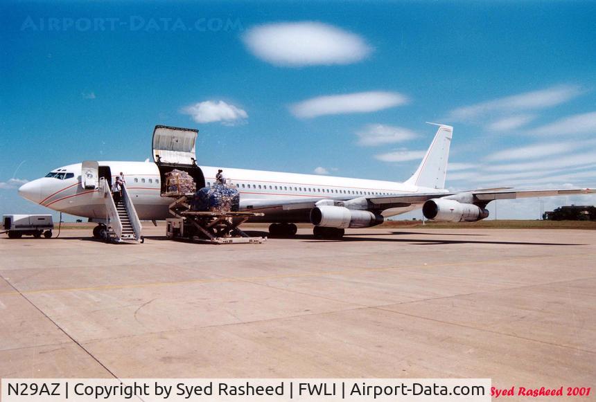 N29AZ, 1967 Boeing 707-323C C/N 19517, Seagreen Air Transport - B707-321 on Ground Lilongwe