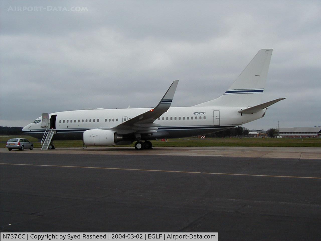 N737CC, 1999 Boeing 737-74Q/BBJ C/N 29135, Mideast Jet BBJ1 @ Farnborough