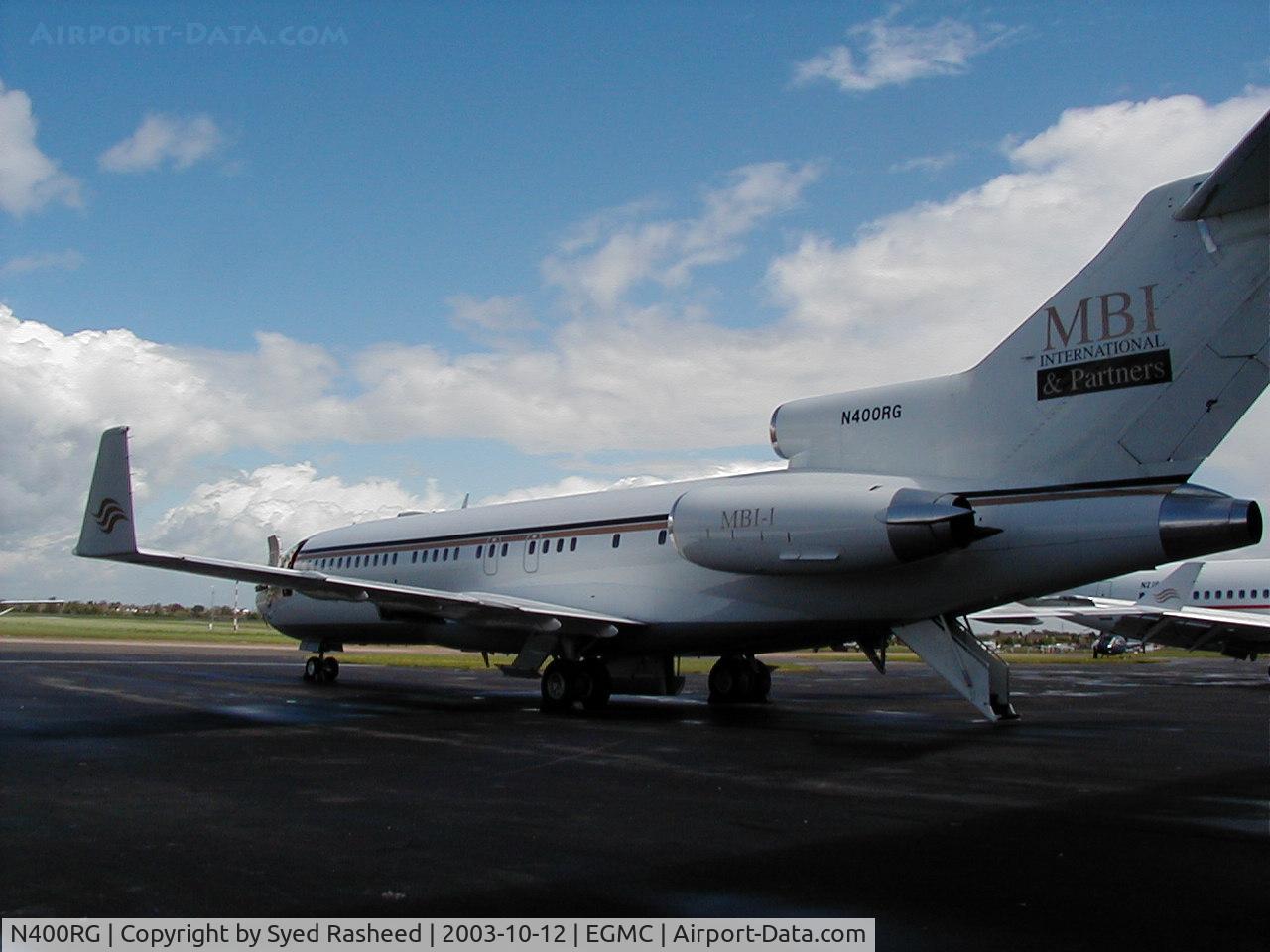 N400RG, 1967 Boeing 727-22 C/N 19149, MBI Aviation B721 (Super 27) @ Southend Airport