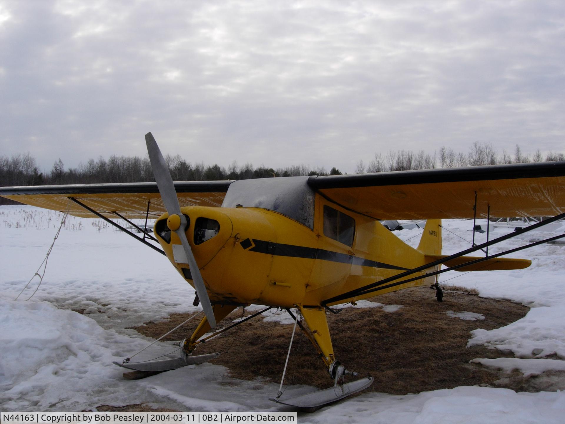 N44163, 1946 Taylorcraft BC12-D C/N 9963, Brewer, Maine