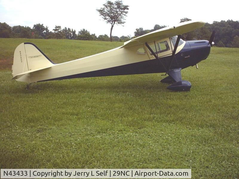 N43433, 1946 Taylorcraft BC12-D C/N 7092, 1946 Taylorcraft BC12-D