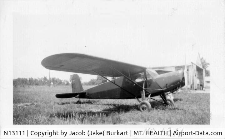 N13111, 1932 Fairchild 24 C8B C/N 2006, Fairchild 24  at Mt. Healthy Airport 1945