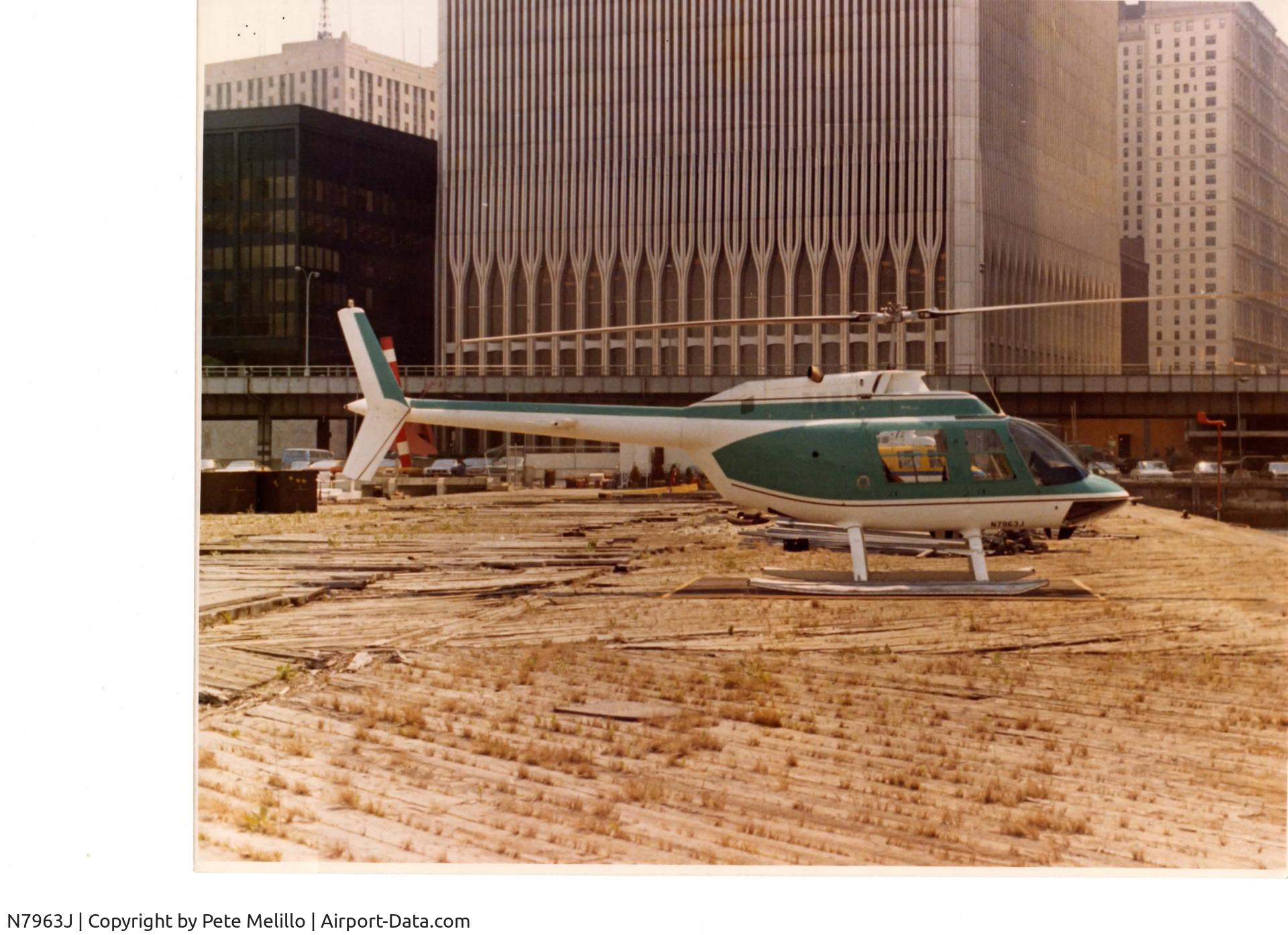 N7963J, 1971 Bell 206A JetRanger C/N 685, my dad flew this helicopter for us customs,note wtc NY