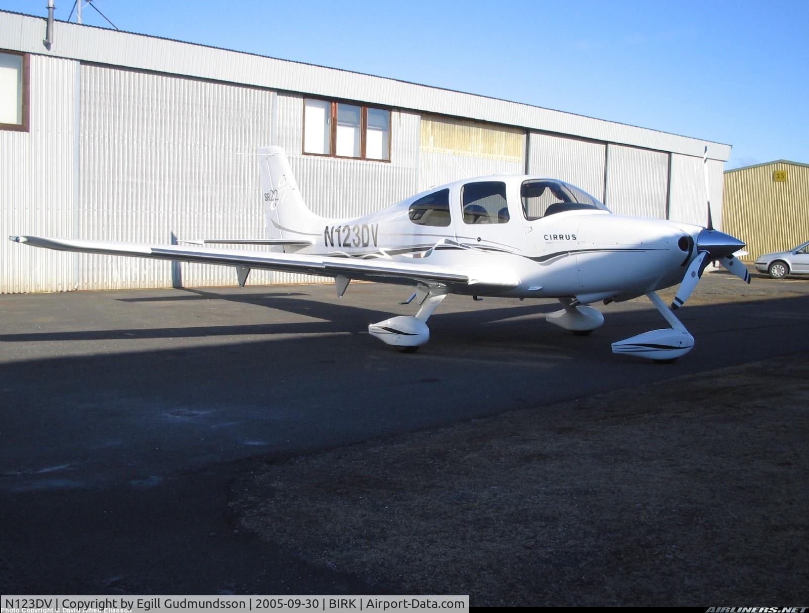 N123DV, 2005 Cirrus SR22 GTS C/N 1313, Picture taken in Iceland during a ferry flight from Duluth, MN to Gronigen, Holland