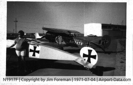 N1917F, 1967 Fokker D-VII Replica C/N 1, Taken at an airshow along with Fokker N1915F