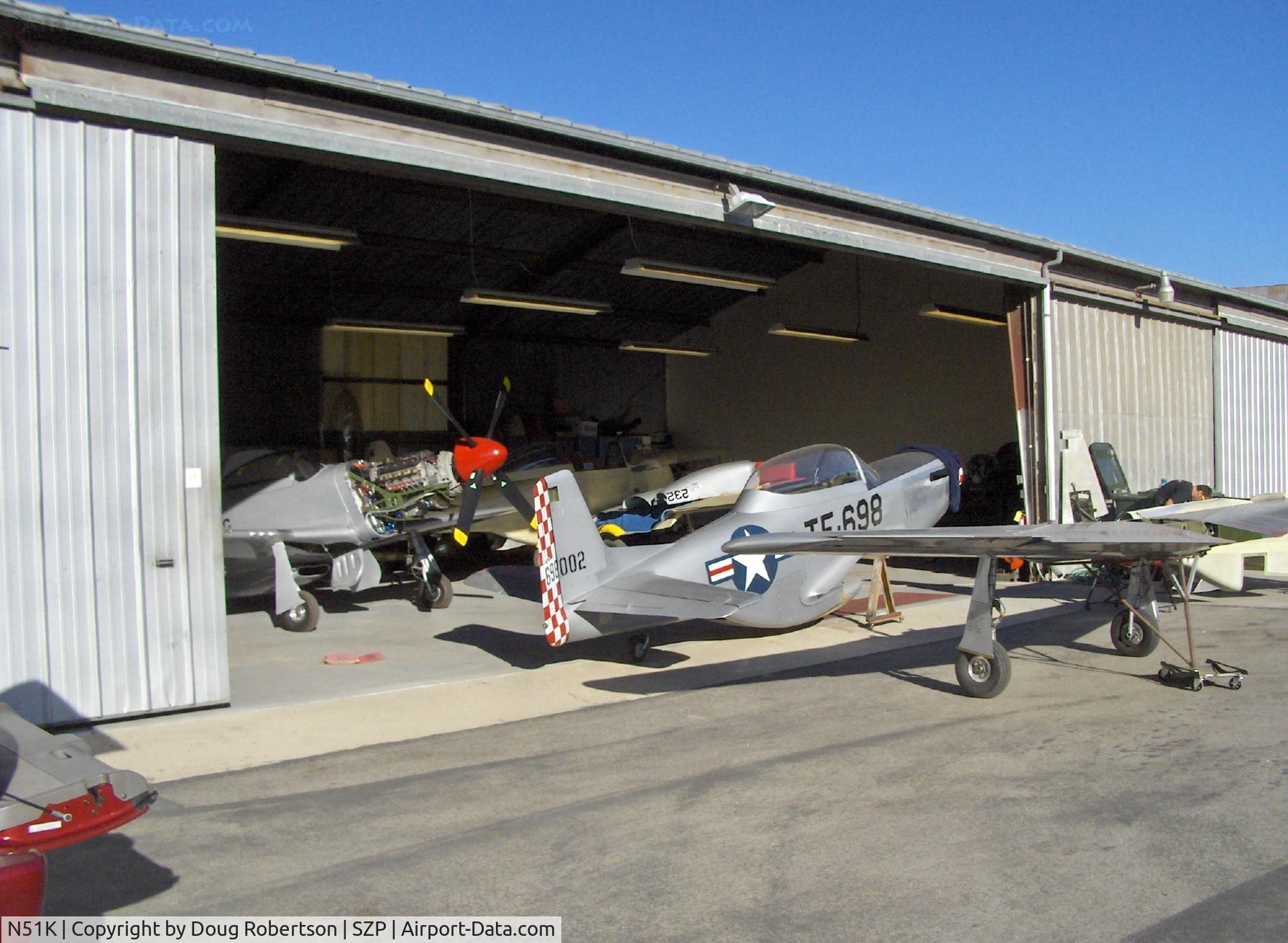 N51K, 1992 North American P-51D Mustang Replica C/N 001, 1992 Fighter Escort Wings Ltd P-51D Exp. class Fuselage tail aspect/Wing