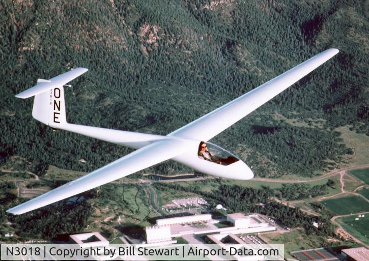 N3018, 1968 Bolkow Phoebus C1 C/N 829, Over U.S. Air Force Academy