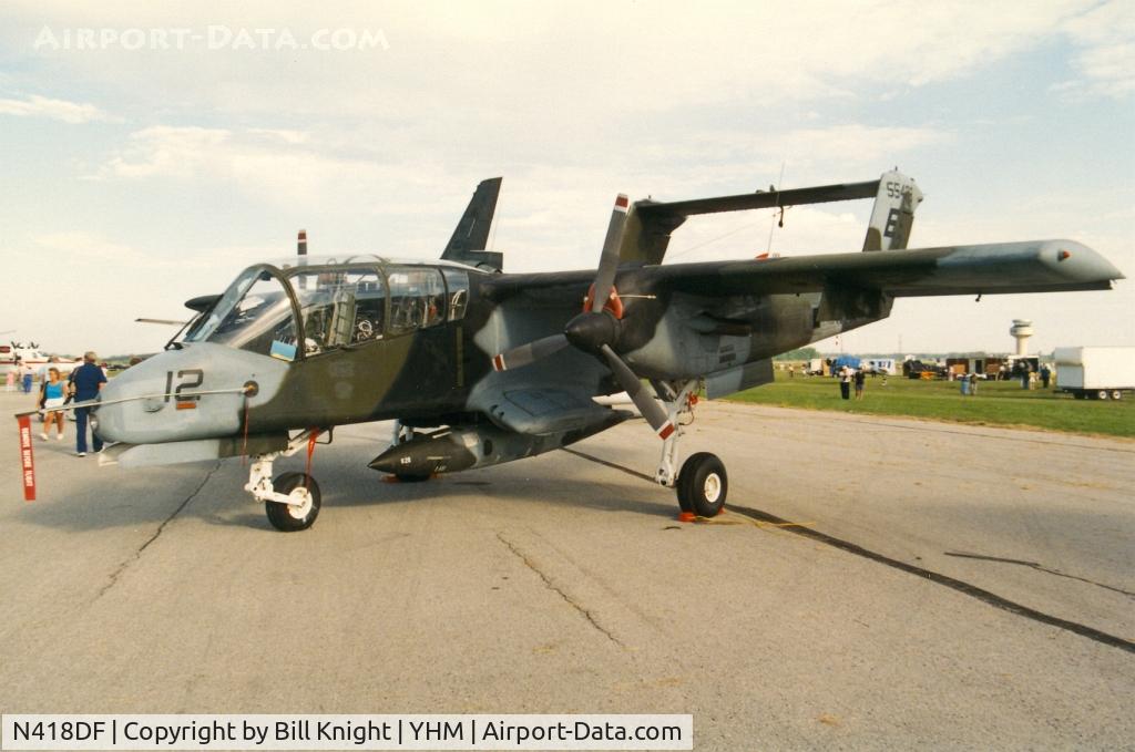 N418DF, North American Rockwell OV-10A Bronco C/N 305-70, At Warbirds airshow.
