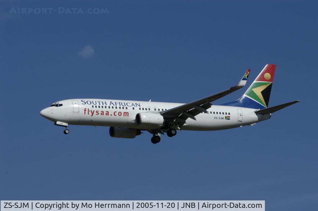 ZS-SJM, 2001 Boeing 737-85F C/N 30476, SAA South African Airways 737-85F