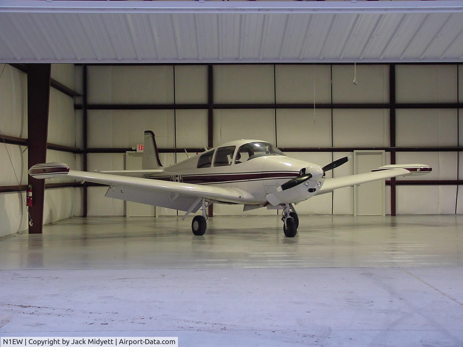 N1EW, 1962 Navion Rangemaster G C/N NAV-4-2480, N1EW in the hanger in Hammond