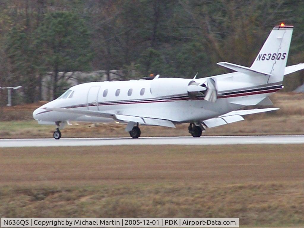 N636QS, 2002 Cessna 560XL Citation Excel C/N 560-5304, Landing on 2R