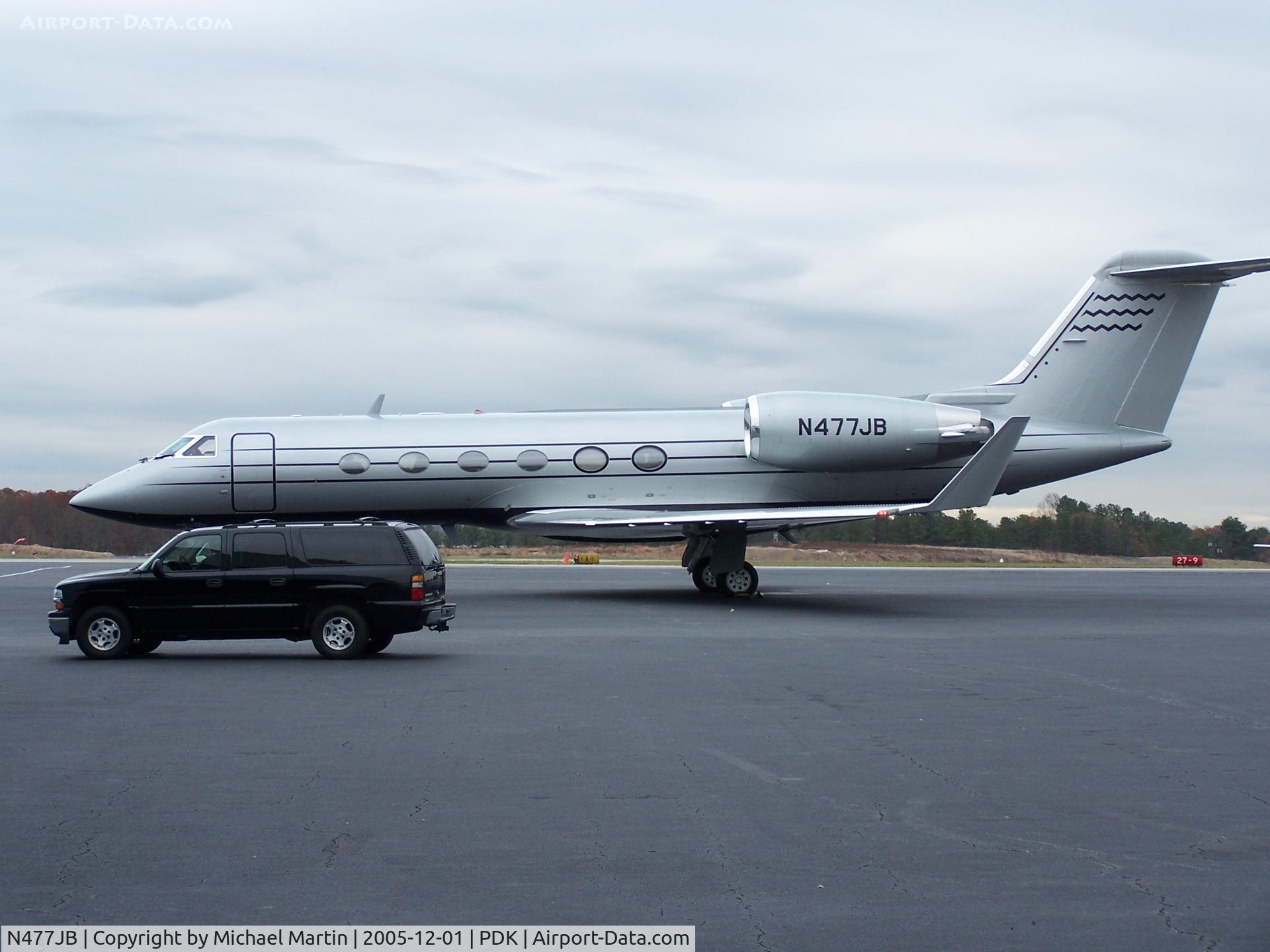 N477JB, 1993 Gulfstream Aerospace G-IV C/N 1214, At Mercury Air Center - Jerry Bruckheimer - Movie Producer In Atlanta