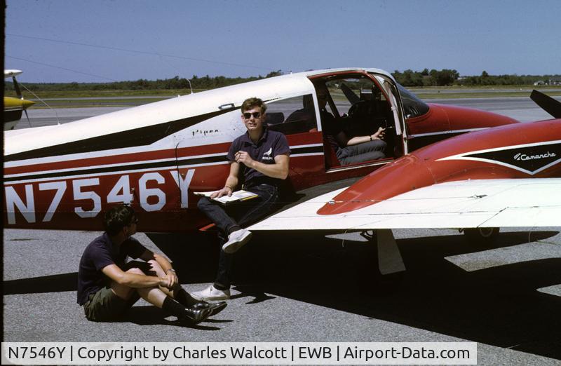 N7546Y, 1965 Piper PA-30 Twin Comanche Twin Comanche, c/n 30-609, The Pigeon tracking crew waits for a pigeon to become airborne