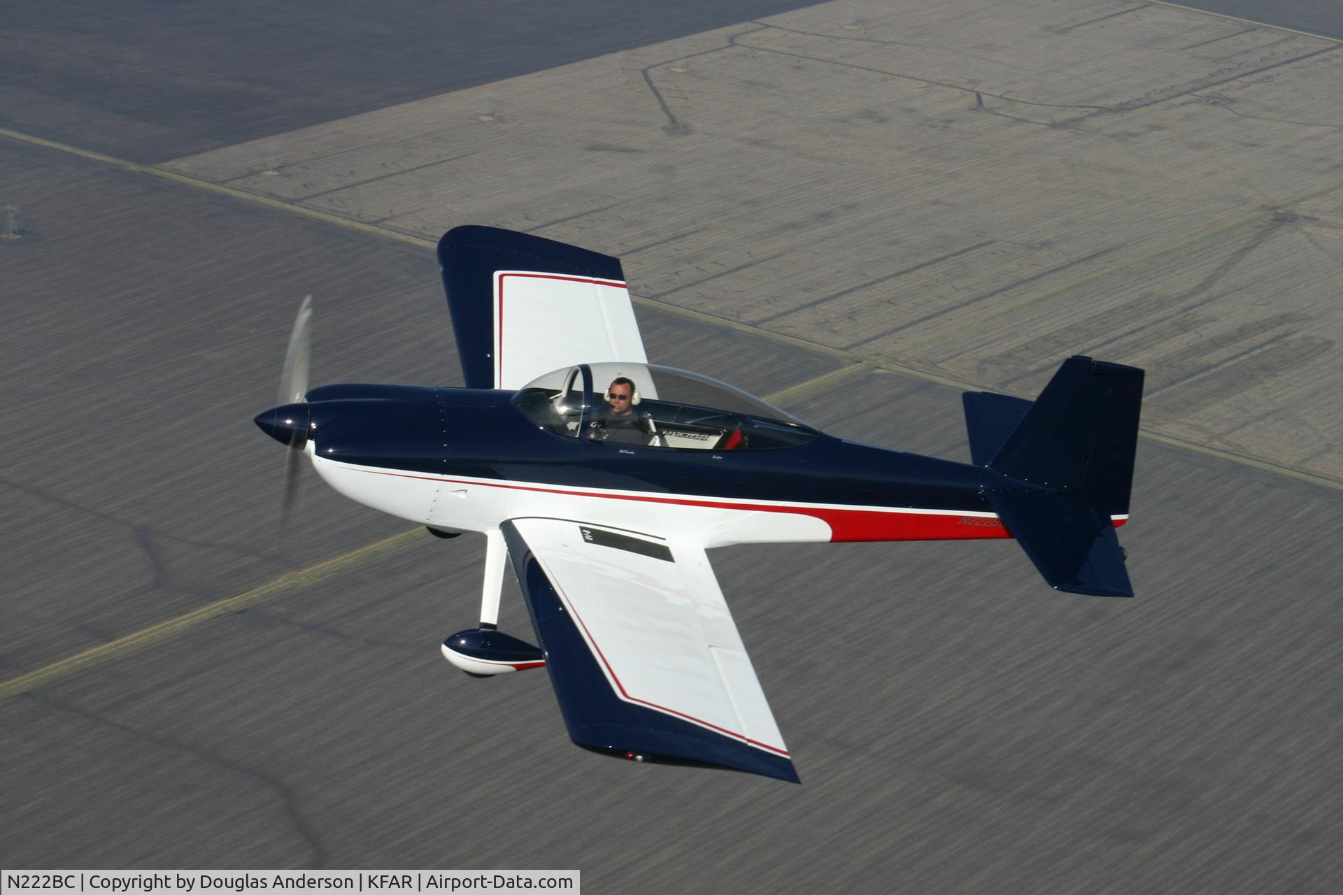 N222BC, 2003 Vans RV-8 C/N 80457, Bill Cowden's RV-8 over ND