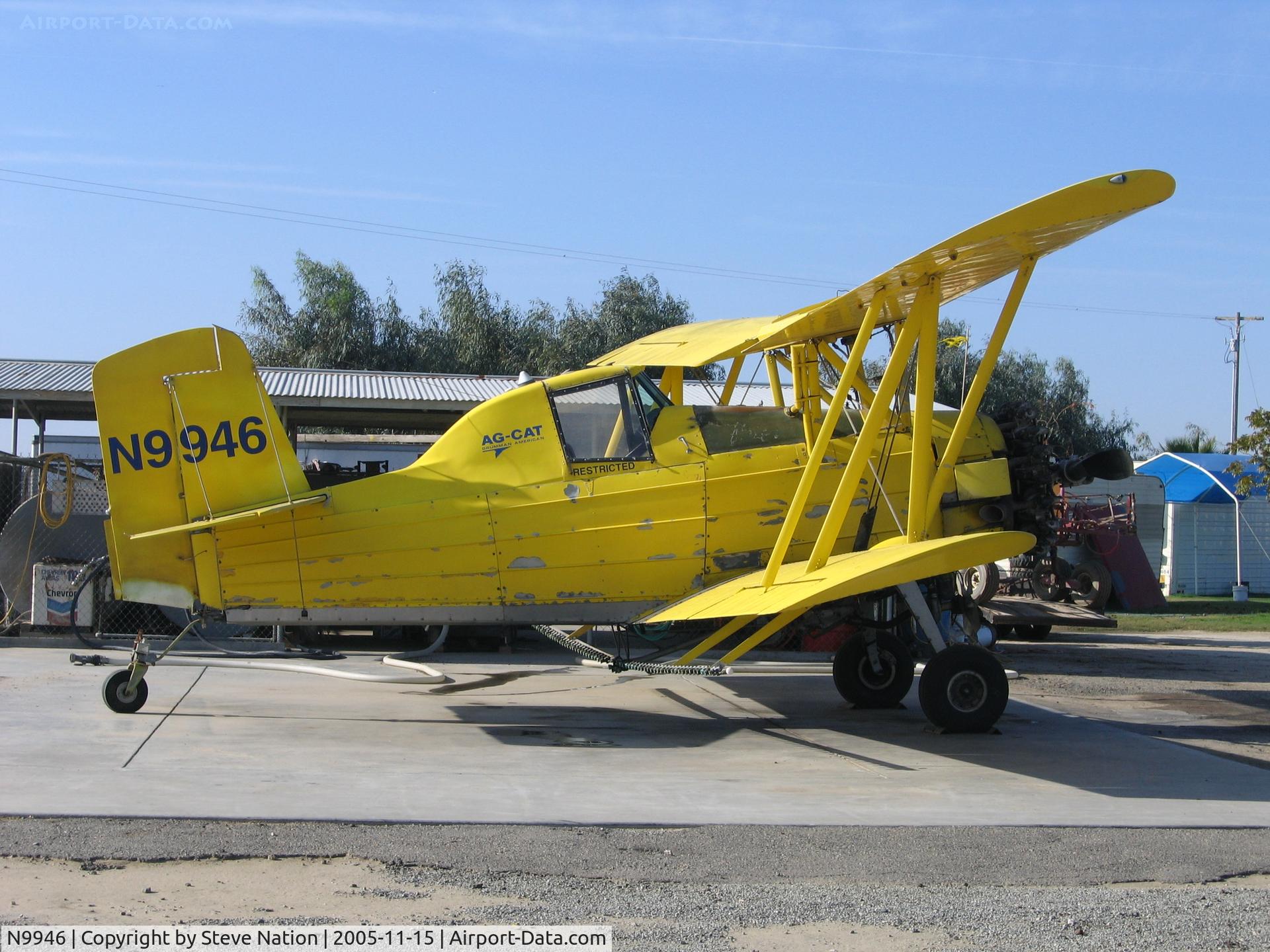 N9946, 1974 Grumman-Schweizer G-164A C/N 1349, Hughes Ag Air 1974 Grumman G-164A (as sprayer) near Riverdale, CA