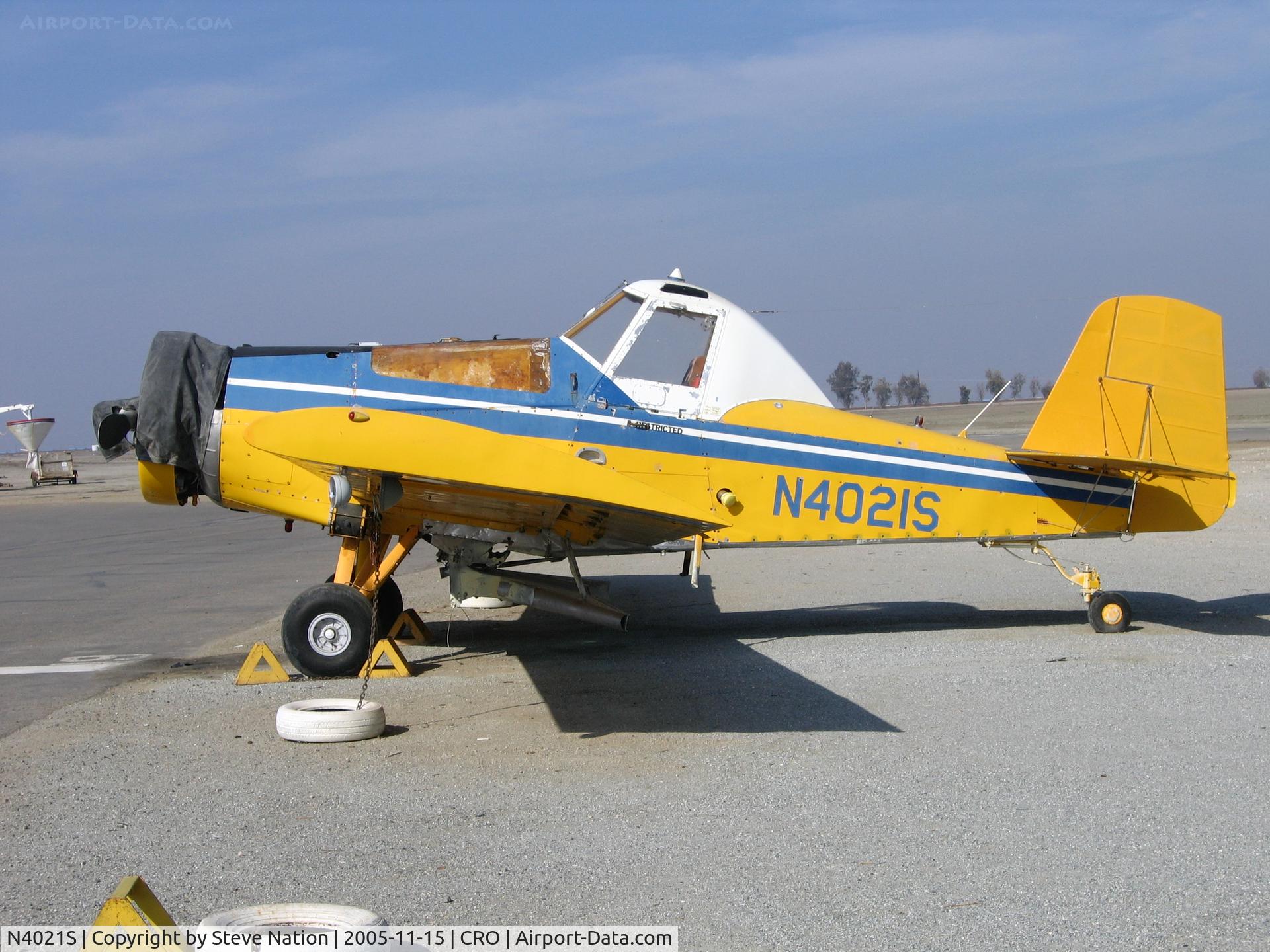 N4021S, 1980 Ayres S2R-600 Thrush C/N 2561R, Lakeland Dusters 1980 Ayres S2R-600 (as duster) near Corcoran, CA