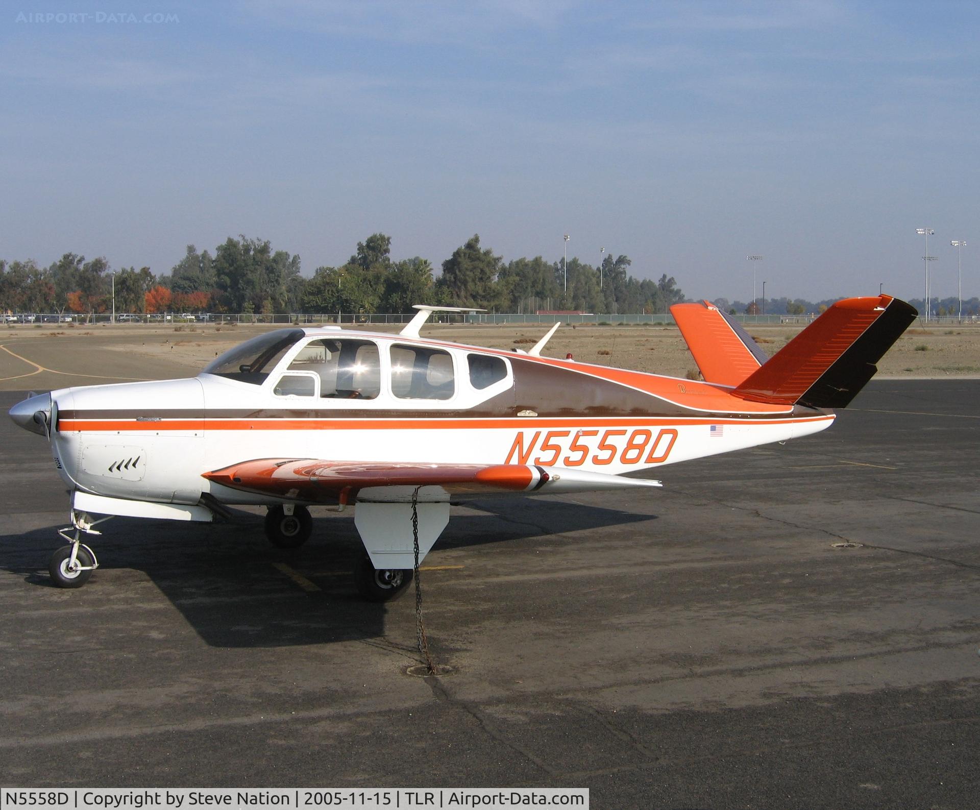 N5558D, 1957 Beech H35 Bonanza C/N D-5080, 1957 Beech H35 at Mefford Field, Tulare, CA