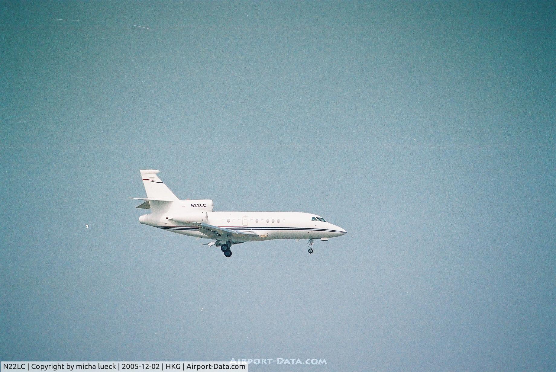 N22LC, 2004 Dassault Falcon 900EX C/N 136, Approach to Hong Kong Check Lap Kok