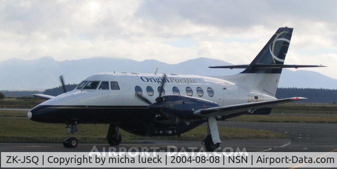 ZK-JSQ, 1992 British Aerospace BAe-3201 Jetstream 32EP C/N 968, J32 of Origin Pacific arriving in Nelson