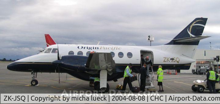 ZK-JSQ, 1992 British Aerospace BAe-3201 Jetstream 32EP C/N 968, J32 of Origin Pacific arrived in Christchurch from Nelson