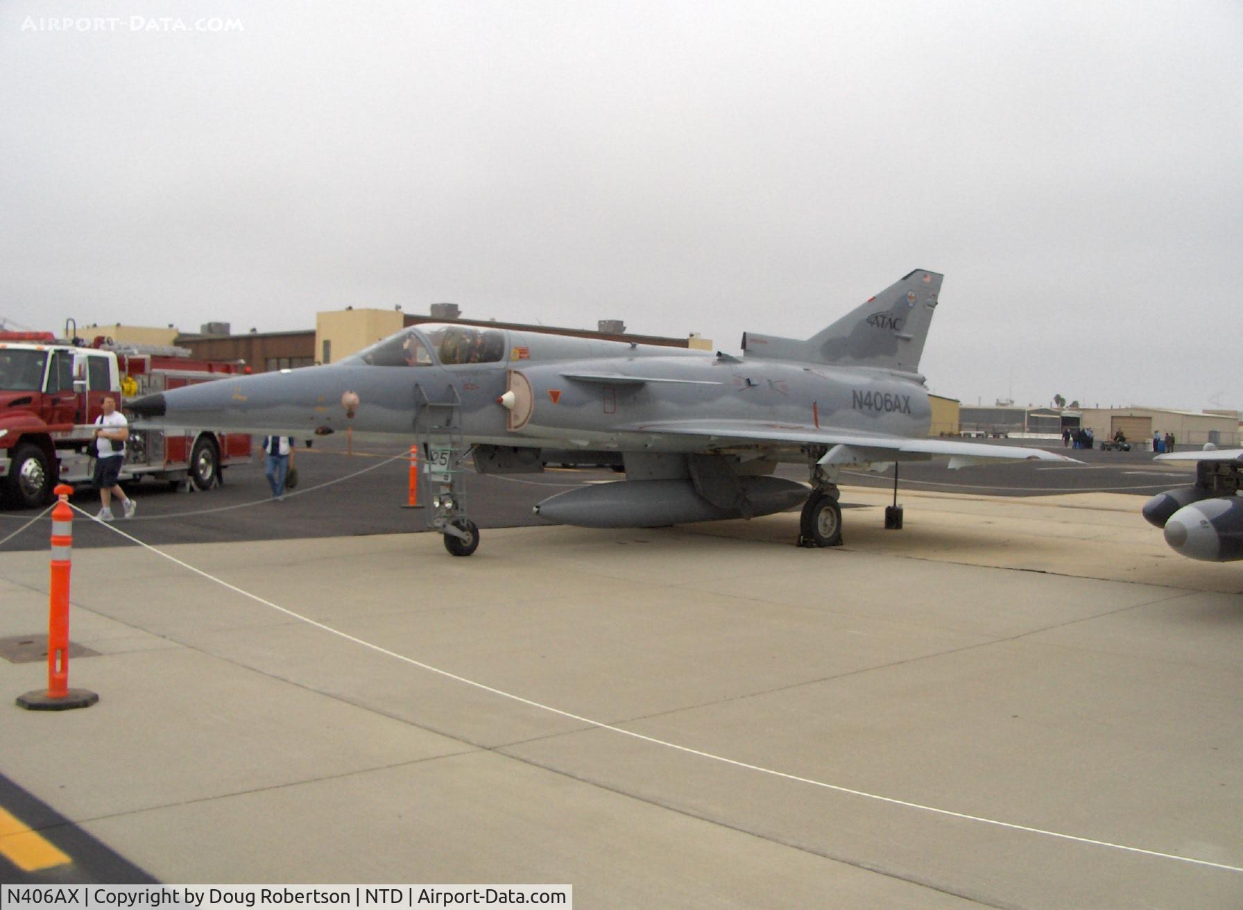 N406AX, 1979 Israel Aircraft Industries Kfir C.2 C/N 106, Israel Aircraft Industries KFIR-C2 (lion cub) Turbo-jet as F-21A USN Aggressor aircraft at NTD (Kfir-lion cub)