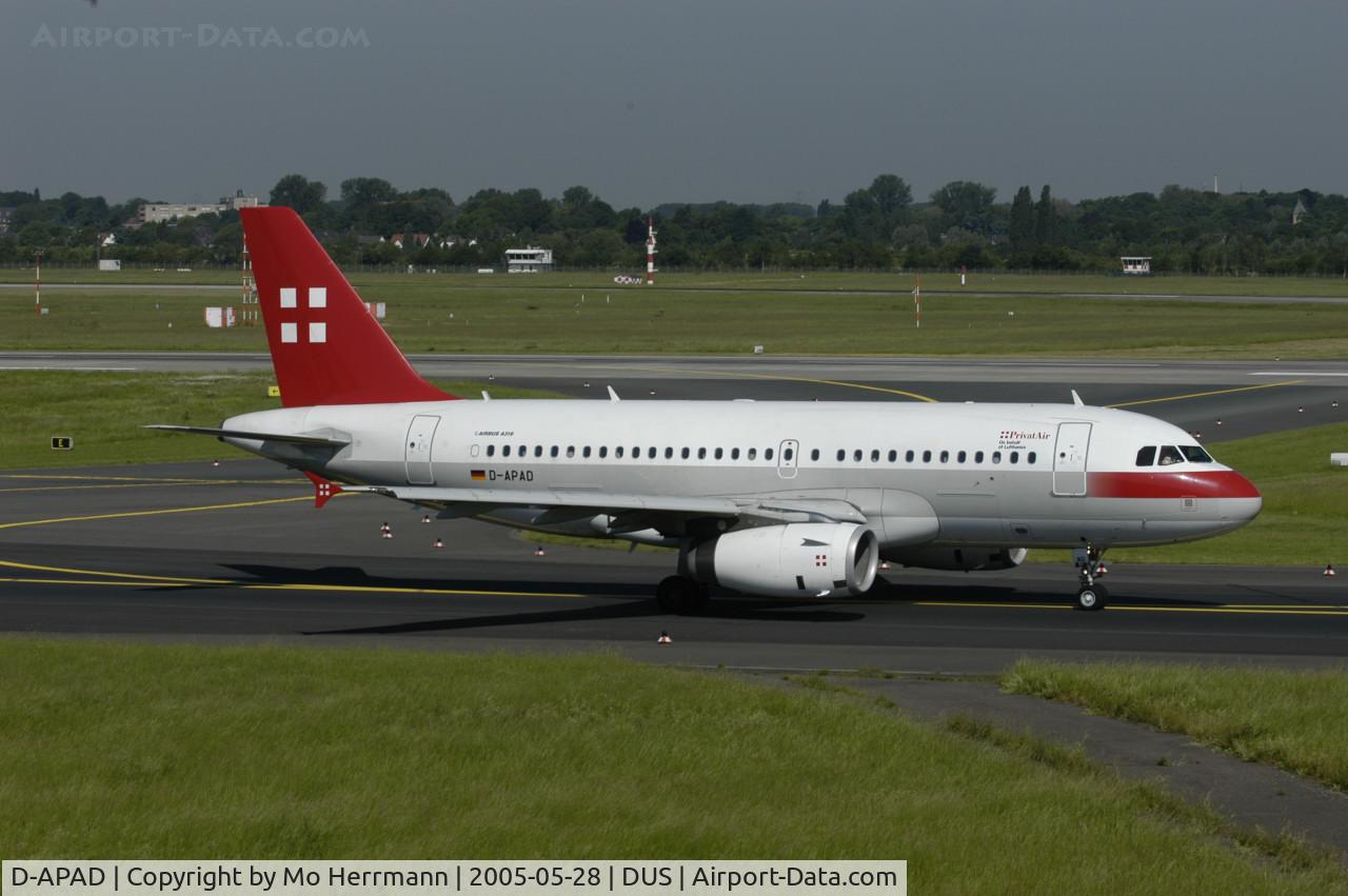 D-APAD, 2011 Airbus A319-132 C/N 1880, full business class seating