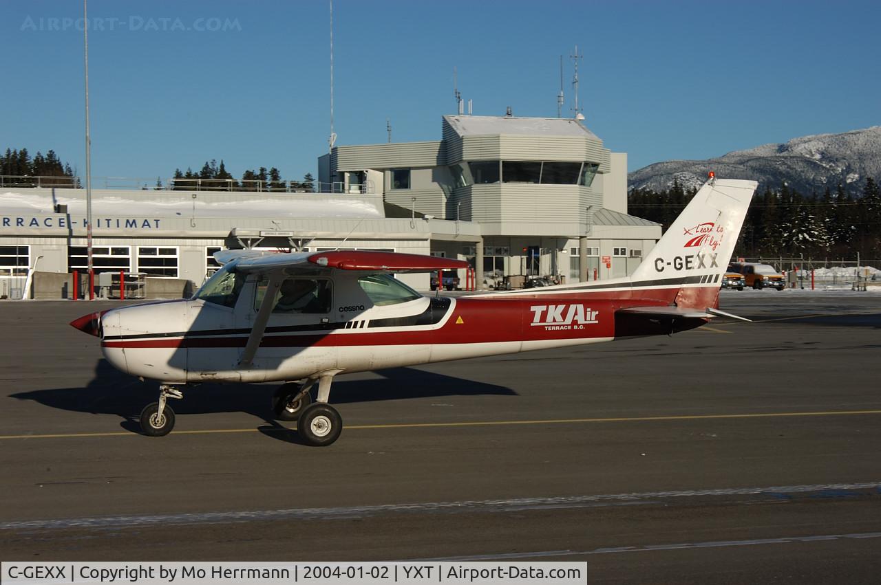 C-GEXX, 1976 Cessna 150M C/N 15077358, TKAir (Terrace-Kitimat Air), local pilots school
